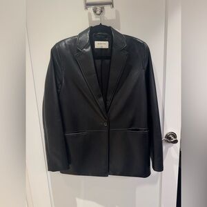 Aritzia Babaton Vegan Leather Oversized Blazer